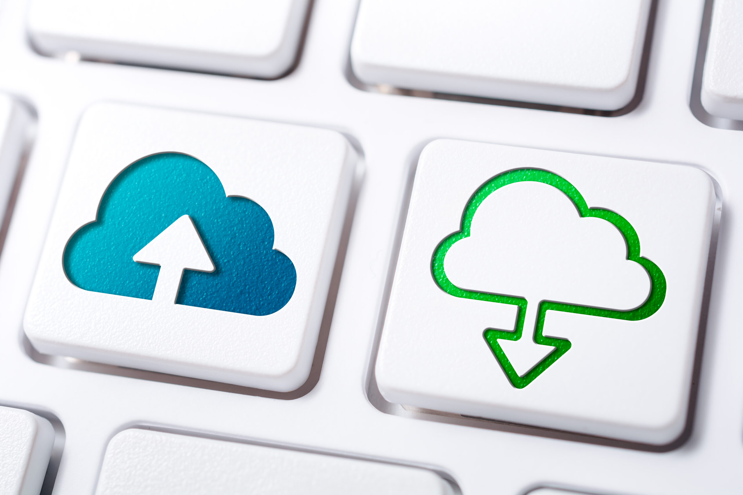 Cloud Upload und Download Symbole Cloud Backup Symbole
